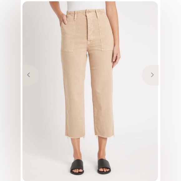 MOTHER Denim - Mother Denim The Patch Pocket Private Ankle Jeans size 25 in Khaki Stretchy